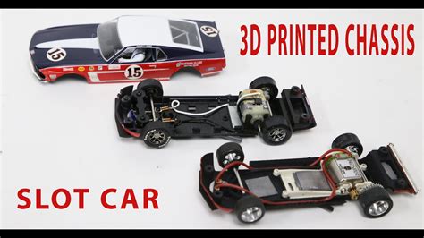 3d Printed Chassis On Scalextric Slot Car Mustang Youtube