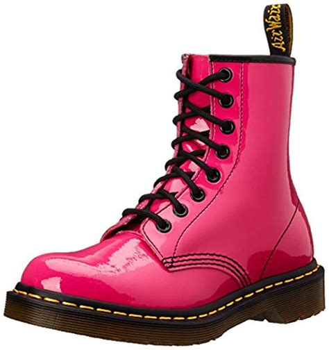 Dr Martens Dr Martens Original 1460 Patent Boots In Hot Pink Pink