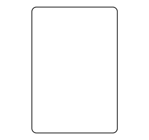 Blank Playing Card Template Parallel Clip Art Library Within Blank