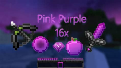 Pink Purple 16x Texture Pack Fps Boost 189 Bedrock Minecraft