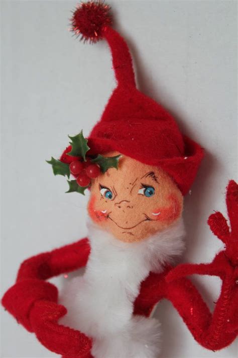 Annalee Doll Christmas Elf Red Christmas Elf Christmas Plush Christmas
