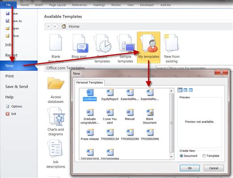 Templates In A Ms Word 2010 Document Technical Communication Center