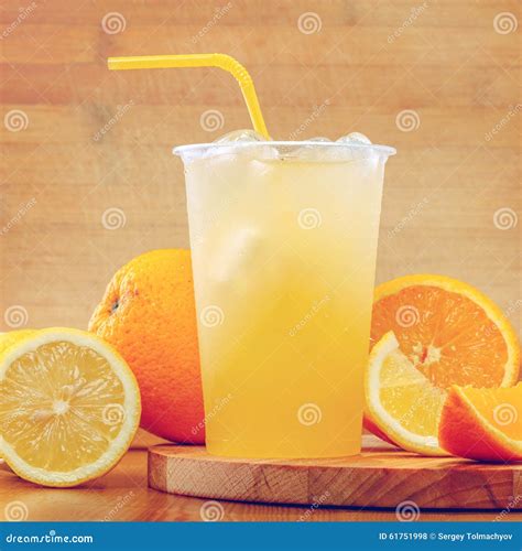 Fresh Citrus Lemonade Stock Photo Image Of Liquid Yellow 61751998