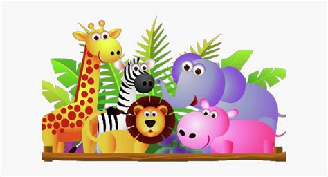 Baby Animal Cartoon Cute Zoo Animals Clipart Hd Png Download