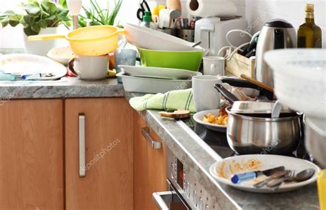 Messy And Dirty Kitchen Stock Photo By ©brebca 129537828