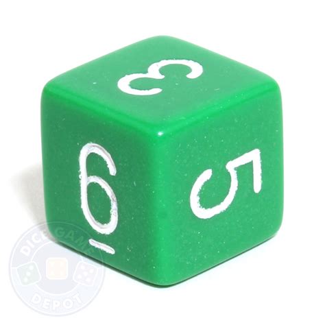 6 Sided Dice With Numerals Dice Game Depot