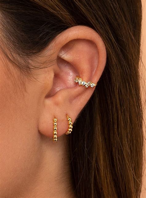 Small Hoop Earring Second Hole Earrings Cartilage Hoops Etsy