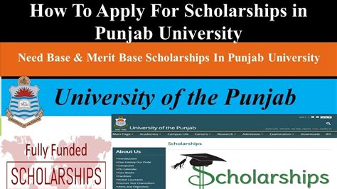 How To Apply For Scholarships In Punjab University Admissions 2020