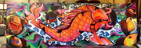 Koi Fish Urban Art Street Art Graffiti
