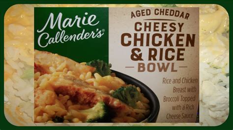 Marie Callender S Aged Cheddar Cheesy Chicken Rice Bowl REVIEW YouTube