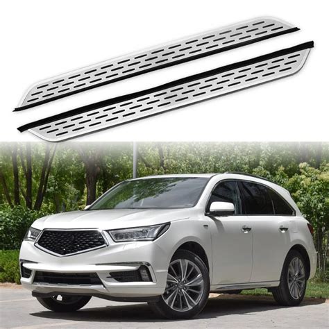 2 Pieces Fits For Honda Acura Mdx 2017 2020 Stainless Steel Running