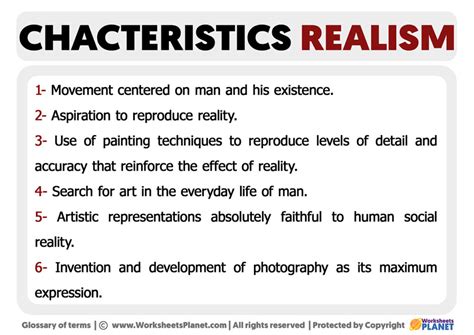 Characteristics Of Realism