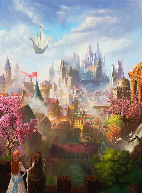 A Fantasy Kingdom I Think Id Enjoy Visiting Fantasy Art Fantasy