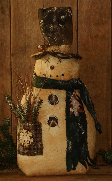 692 Best Primitive Snowmen Images On Pinterest Christmas