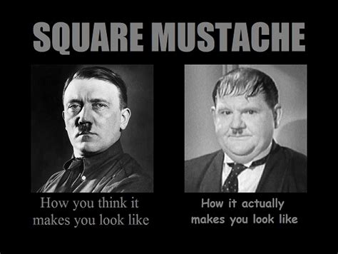 Square Mustache What You Think You Look Like Vs What