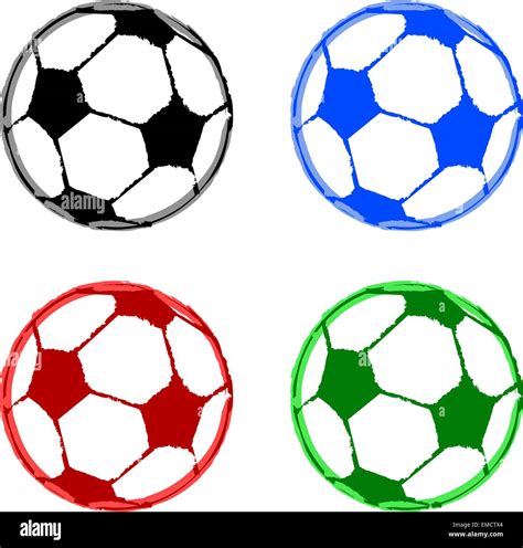 Plastic Soccer Balls Stock Vector Images Alamy