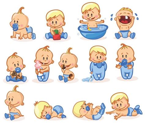 Cartoon Baby Illustrator 01 Baby Cartoon Baby Clip Art Baby Images