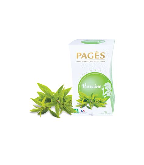 Infusion Verveine - Infusion BIO Pagès (x20)- DirectCafe.fr