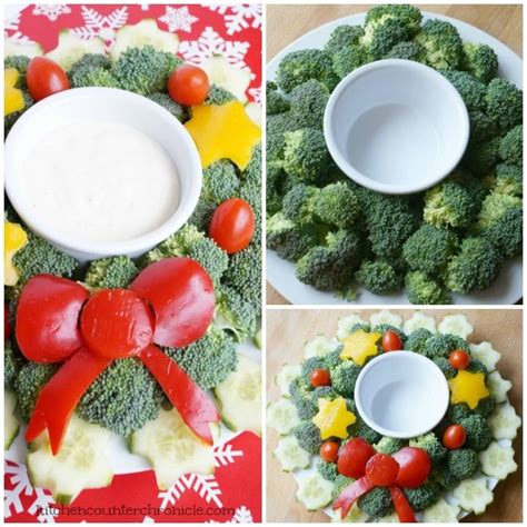 I eat vegetables in every meal. How to Make a Christmas Wreath Vegetable Tray & Vegetable Dip