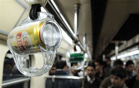 Interactive Transit Campaigns Beer Can Subway Ads