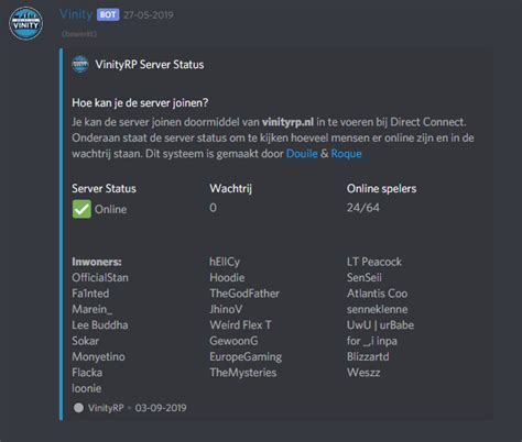 Release Fivem Discord Server Status Bot Releases Cfxre Community
