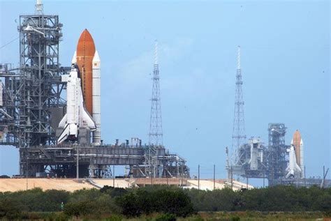 Rare Sight Twin Shuttles At Launch Pad For Last Time Space