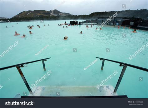 Blue Lagoon Iceland Mar 08 People Bathing In The Blue