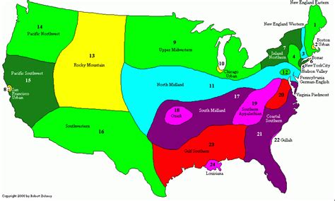 What Dialect Do You Speak A Map Of American English Maps English