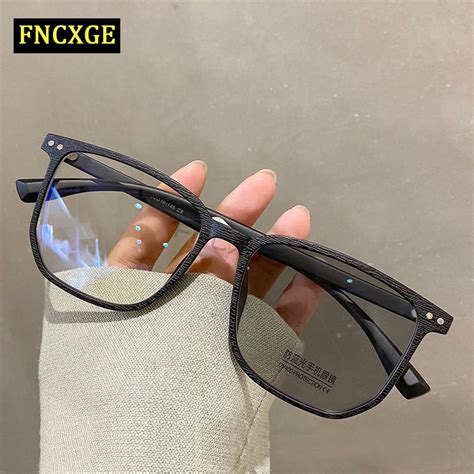 fncxge anti radiation eye glasses for women men photochromic replaceable lens eyeglasses anti