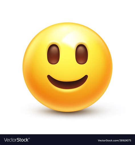 Slightly Smiling Emoji Royalty Free Vector Image