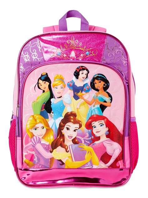 Disney Princess Girls Pink Backpack Etsy