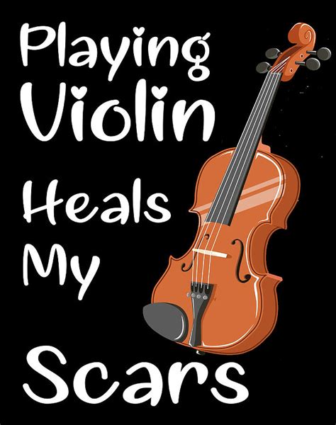 Playing Violin Heals My Scars Poster Aesthetic Painting By Mason Moore