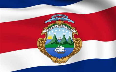 Flag of costa rica the national flag of costa rica is built on a design formed in 1848. History and Evolution of Costa Rica Flag and Coat of Arms