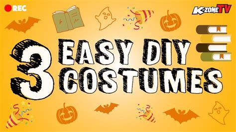 3 Last Minute Costume Ideas Diy Halloween And Book Week K Zone Tv