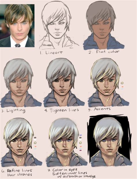 Anime Painting Tutorial Boy By Taho On Deviantart