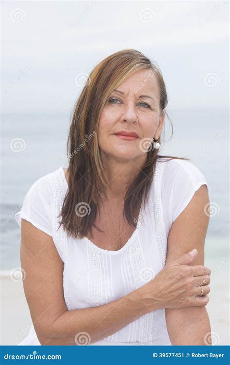 Senior Woman Lonely Portrait Outdoor Stock Image Image Of Mood