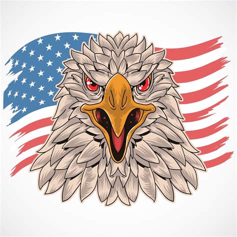 Eagle Head With Us Flag Design Download Free Vectors Clipart Graphics And Vector Art