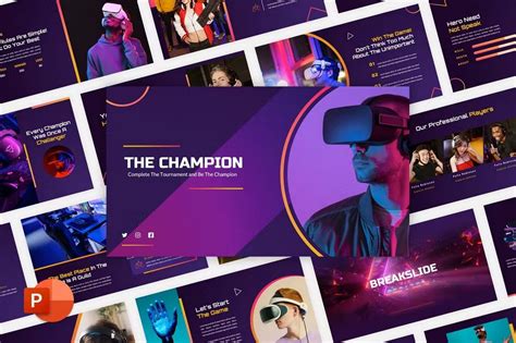 The Champion Esport Gaming Powerpoint Template Design Shack