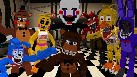 Five Nights At Freddys 2 Addon For Mcpe Full Addon Review Youtube