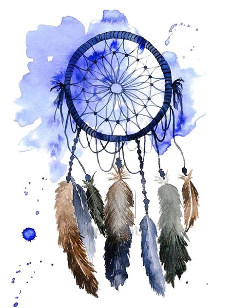 Download Watercolor Painting Drawing Dreamcatcher Png File Hd Hq Png