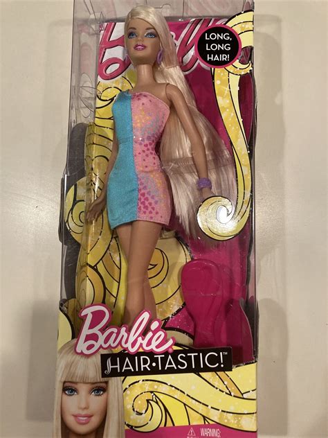 barbie hairtastic 2010 doll long long hair v9517 blonde and pink hair 💖nrfb 💖 746775017996 ebay