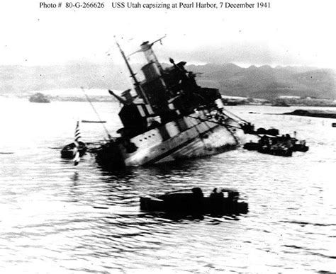 Asisbiz Pearl Harbor Archive Usn Photosshowingthedamageduss Utah