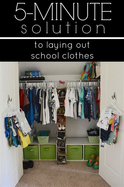 Back To School A Quick Way To Lay Out Clothes Design Post Interiors