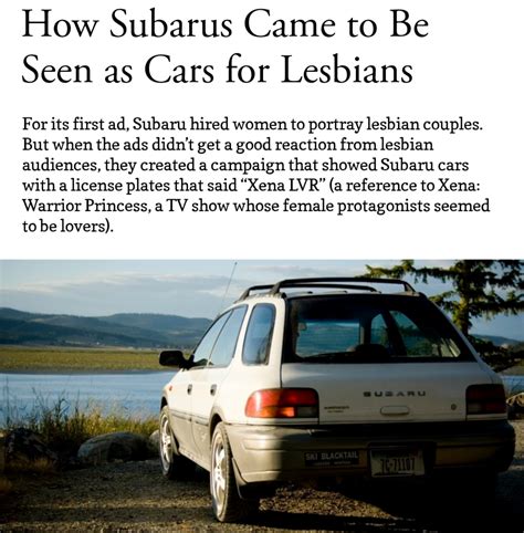 Collection 99 Pictures Why Are Subarus Lesbian Cars Updated