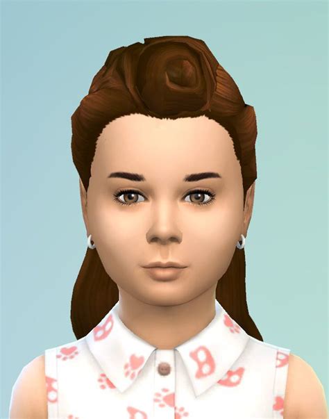 Double Ponytail 50s Hairstyles Maxis Match Sims 4 Long Hair Styles