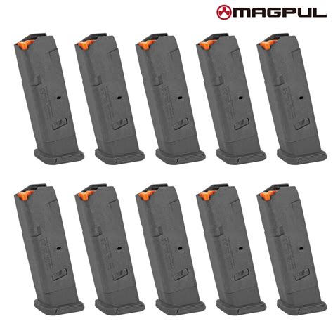 Magpul Pmag 10 Gl9 9mm 10 Round Magazine For Glock 17 Pistols 10 Pack