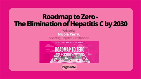Roadmap To Zero The Elimination Of Hepatitis C By 2030 Hospital