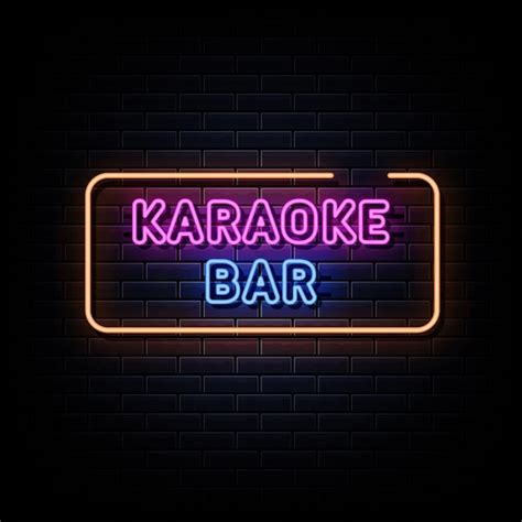 Premium Vector Karaoke Bar Neon Signs Vector Design Template Neon Sign