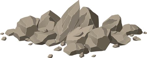Rock Boulder Royalty Free Illustration Stone Png Download Free Transparent Rock