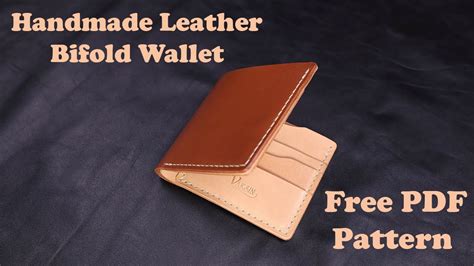 Making A Leather Unusual Bifold Wallet Free Pdf Pattern Diy Youtube